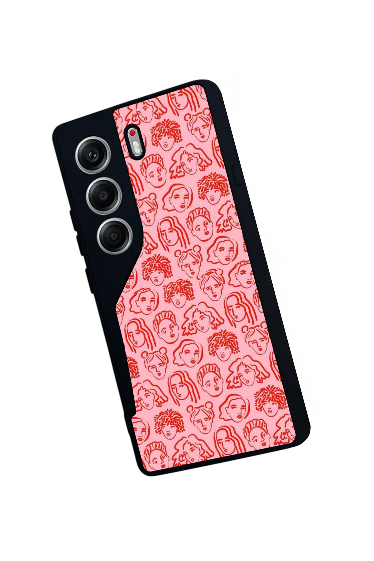 Tecno Camon 40 Uyumlu Line Art Tasarımlı Glossy Premium Kılıf