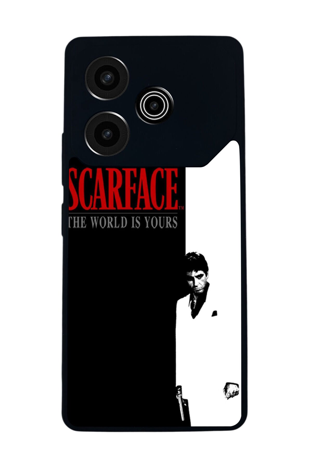 Tecno Pova 6 Uyumlu Scarface Tasarımlı Glossy Premium Kılıf