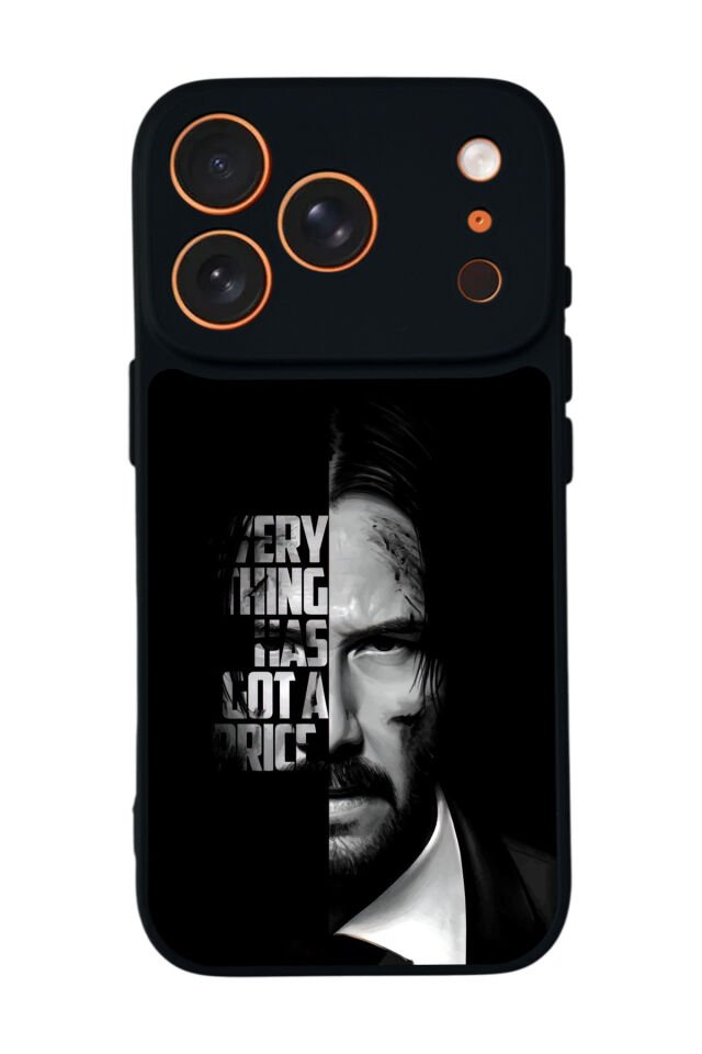 iPhone 17 Pro Uyumlu JohnWick Tasarımlı Glossy Premium Kılıf