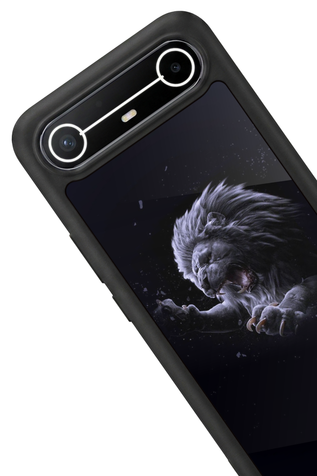 Tecno Spark Slim 5G Uyumlu Aslan Tasarımlı Glossy Premium Kılıf