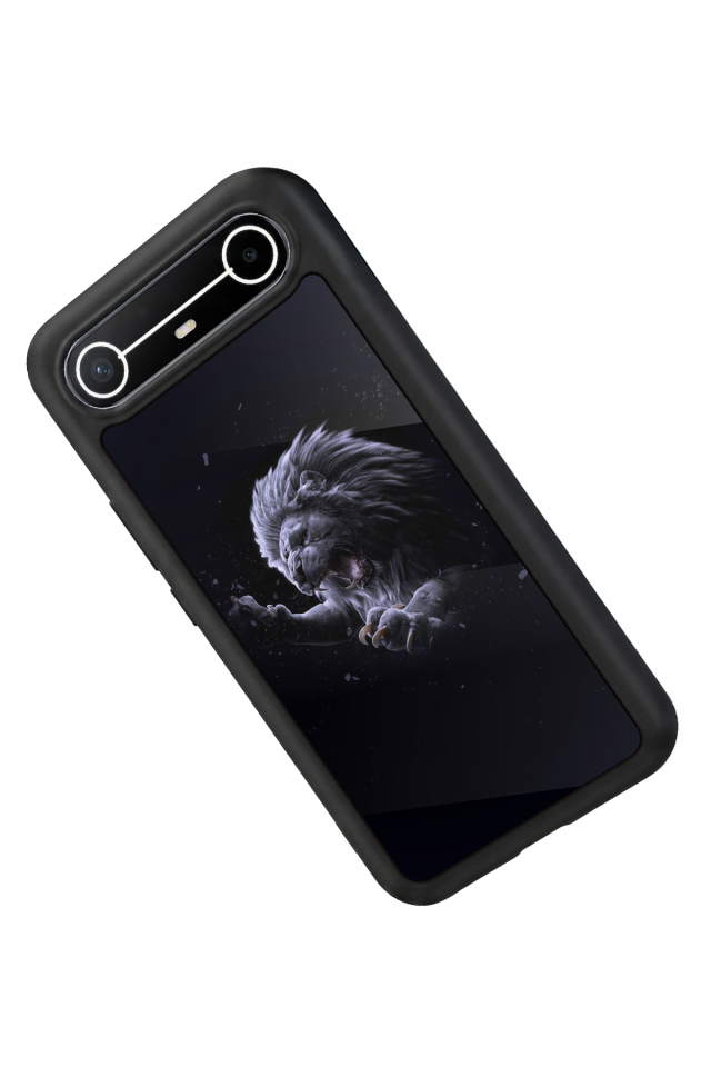 Tecno Spark Slim 5G Uyumlu Aslan Tasarımlı Glossy Premium Kılıf