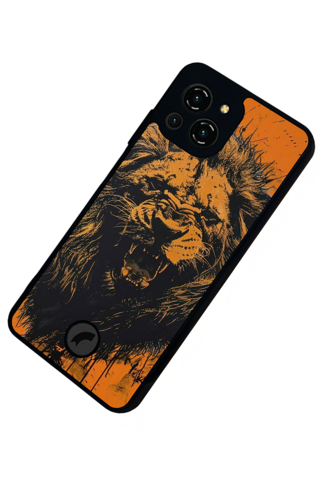 Reeder S23 Pro Max Uyumlu Aslan Tasarımlı Glossy Premium Kılıf