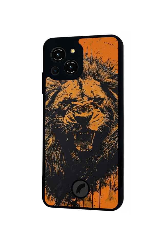 Reeder S23 Pro Max Uyumlu Aslan Tasarımlı Glossy Premium Kılıf