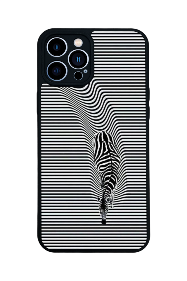 iPhone 13 Pro Max Uyumlu Çizgi Sanatı Tasarımlı Glossy Premium Kılıf