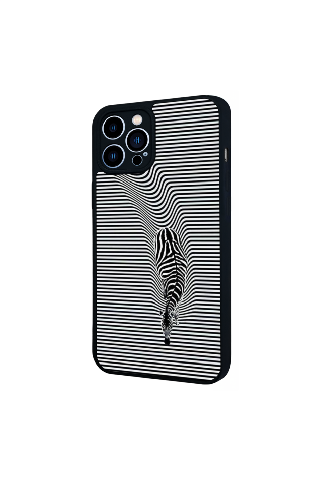 iPhone 13 Pro Max Uyumlu Çizgi Sanatı Tasarımlı Glossy Premium Kılıf