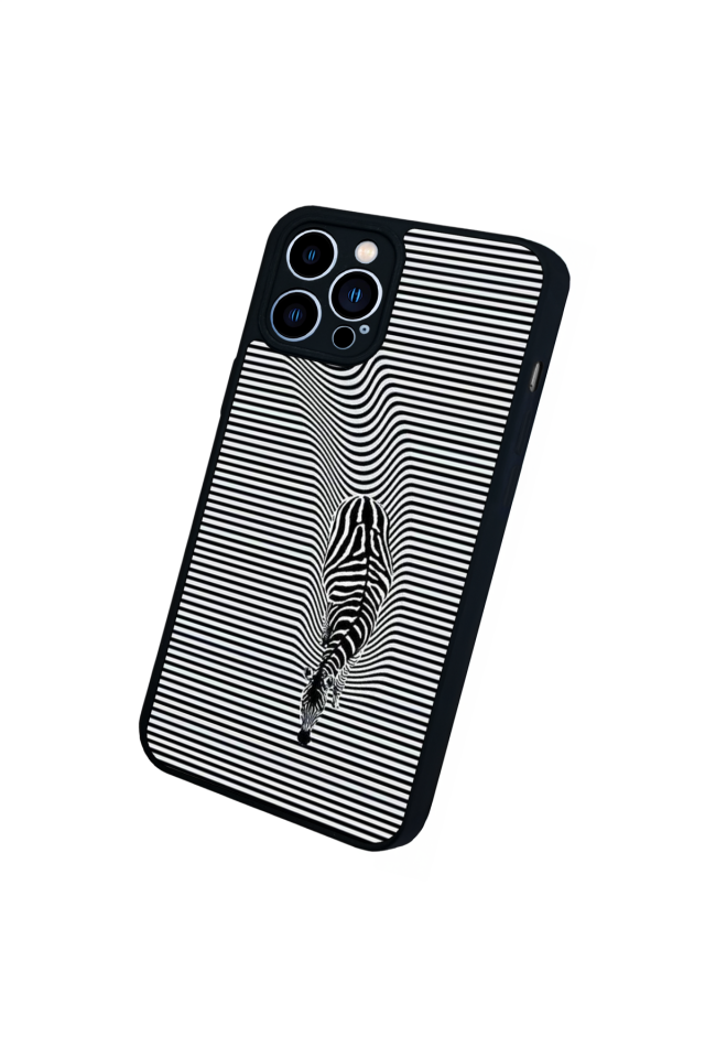 iPhone 13 Pro Max Uyumlu Çizgi Sanatı Tasarımlı Glossy Premium Kılıf
