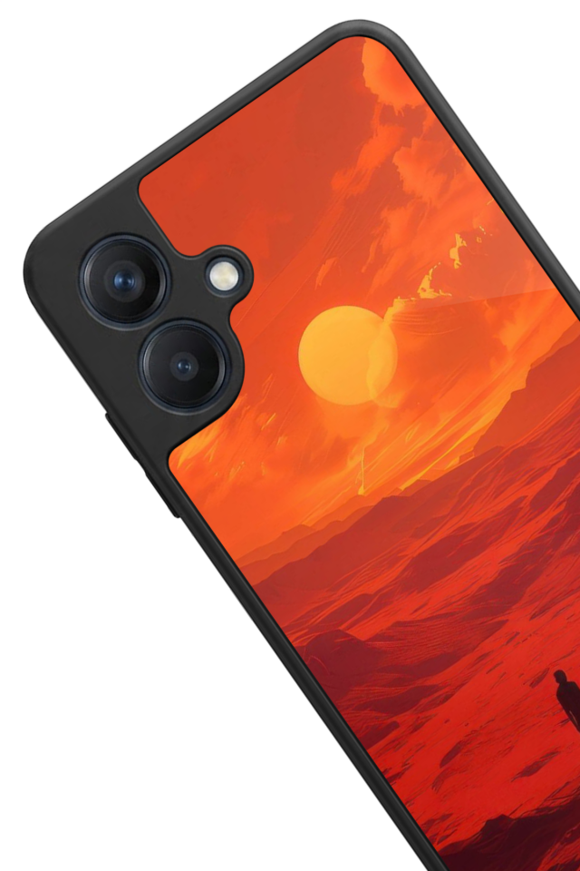 Samsung Galaxy A07 Uyumlu Güneş Tasarımlı Glossy Premium Kılıf