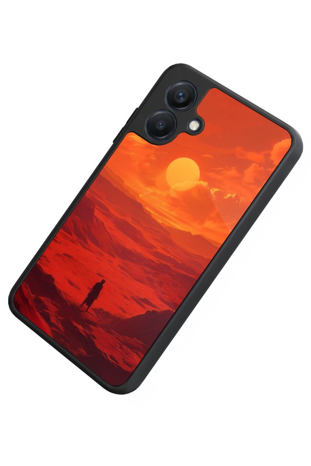 Samsung Galaxy A07 Uyumlu Güneş Tasarımlı Glossy Premium Kılıf