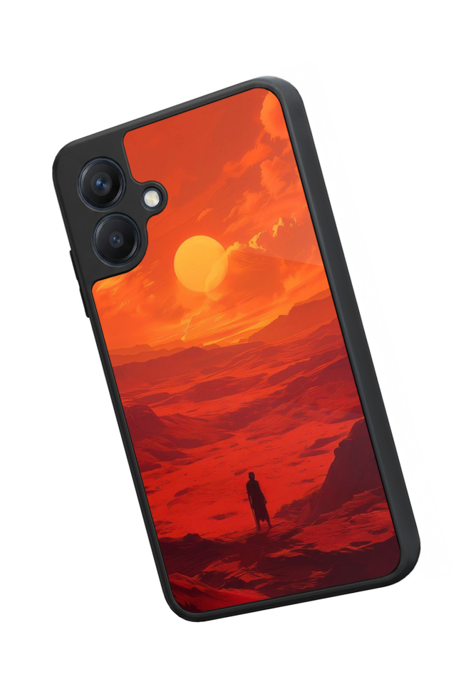 Samsung Galaxy A07 Uyumlu Güneş Tasarımlı Glossy Premium Kılıf