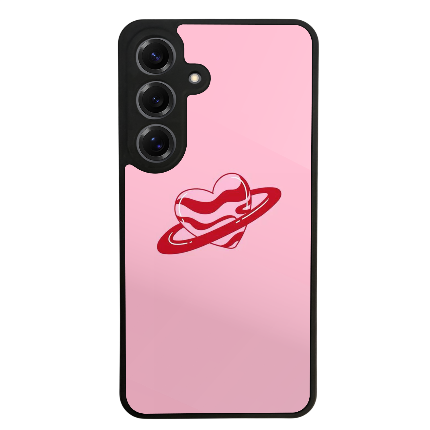 Samsung Galaxy S25 Uyumlu Kalp Love Tasarımlı Glossy Premium Kılıf