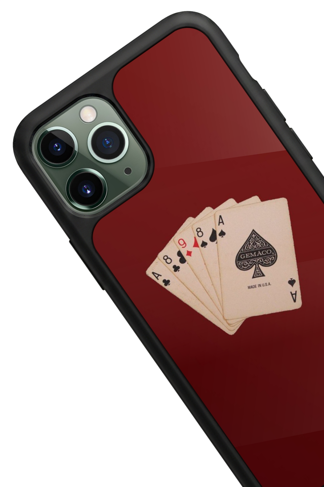 iPhone 11 Pro Uyumlu Kart Tasarımlı Glossy Premium Kılıf