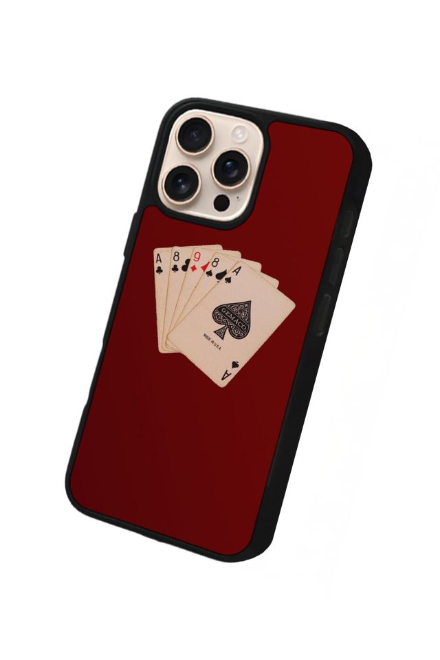 iPhone 14 Pro Uyumlu Kirmizi Tasarımlı Glossy Premium Kılıf