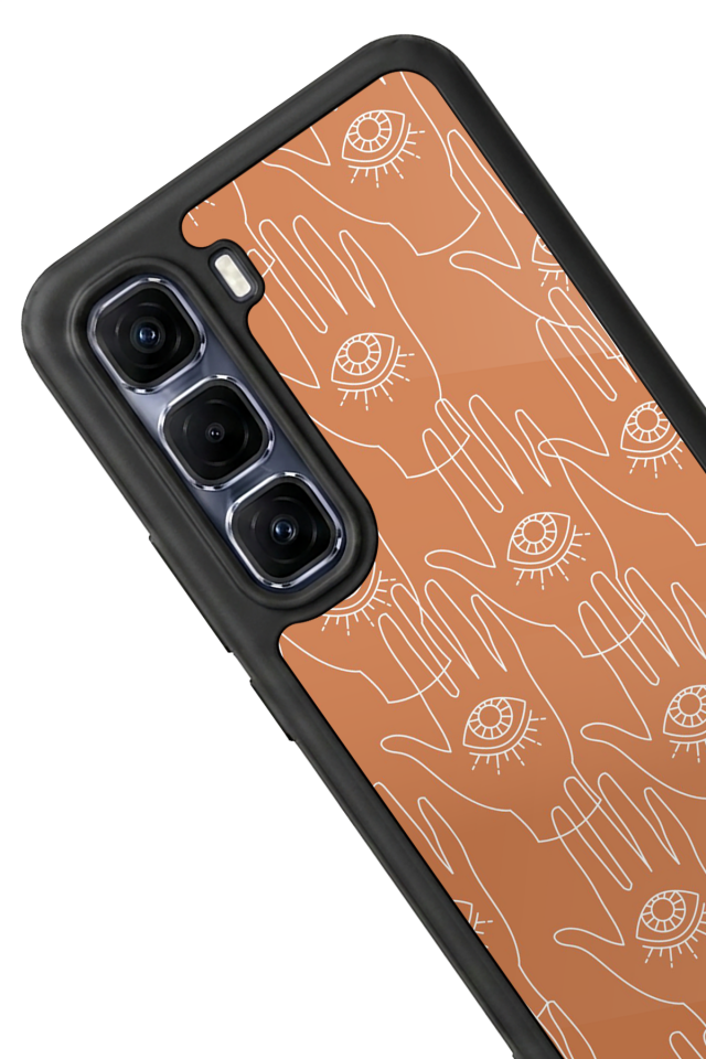 Infinix Hot 60 Pro Plus Uyumlu Line Art Tasarımlı Glossy Premium Kılıf
