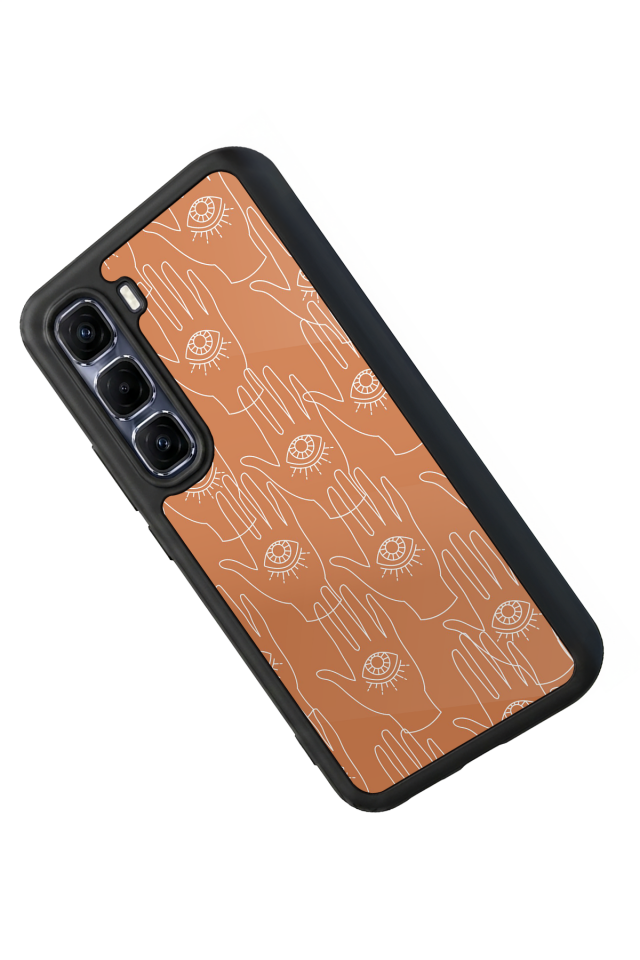Infinix Hot 60 Pro Plus Uyumlu Line Art Tasarımlı Glossy Premium Kılıf