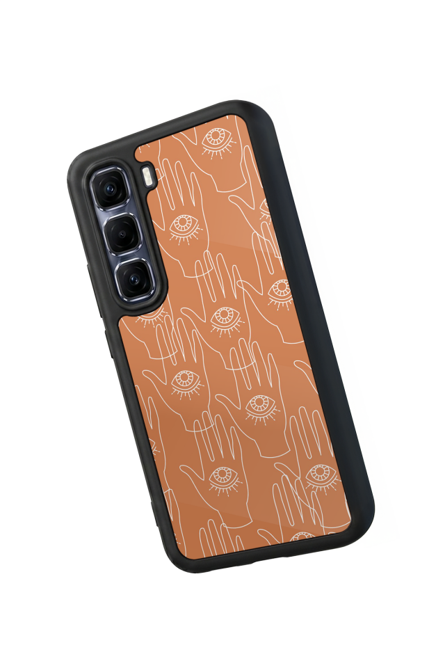 Infinix Hot 60 Pro Plus Uyumlu Line Art Tasarımlı Glossy Premium Kılıf