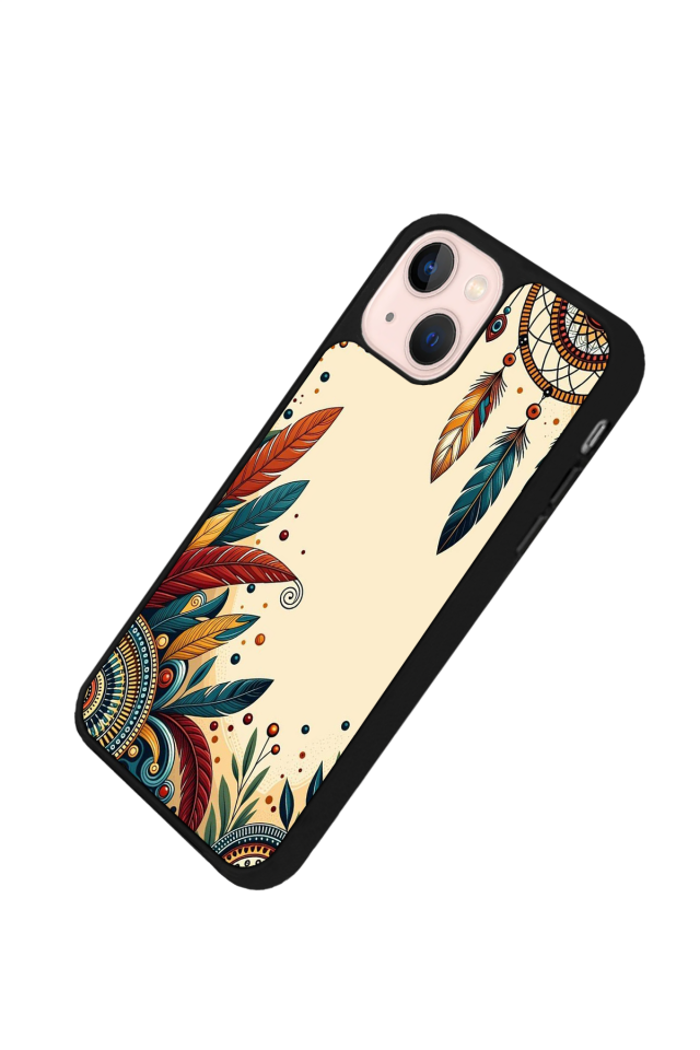 iPhone 14 Plus Uyumlu Mandala Tasarımlı Glossy Premium Kılıf