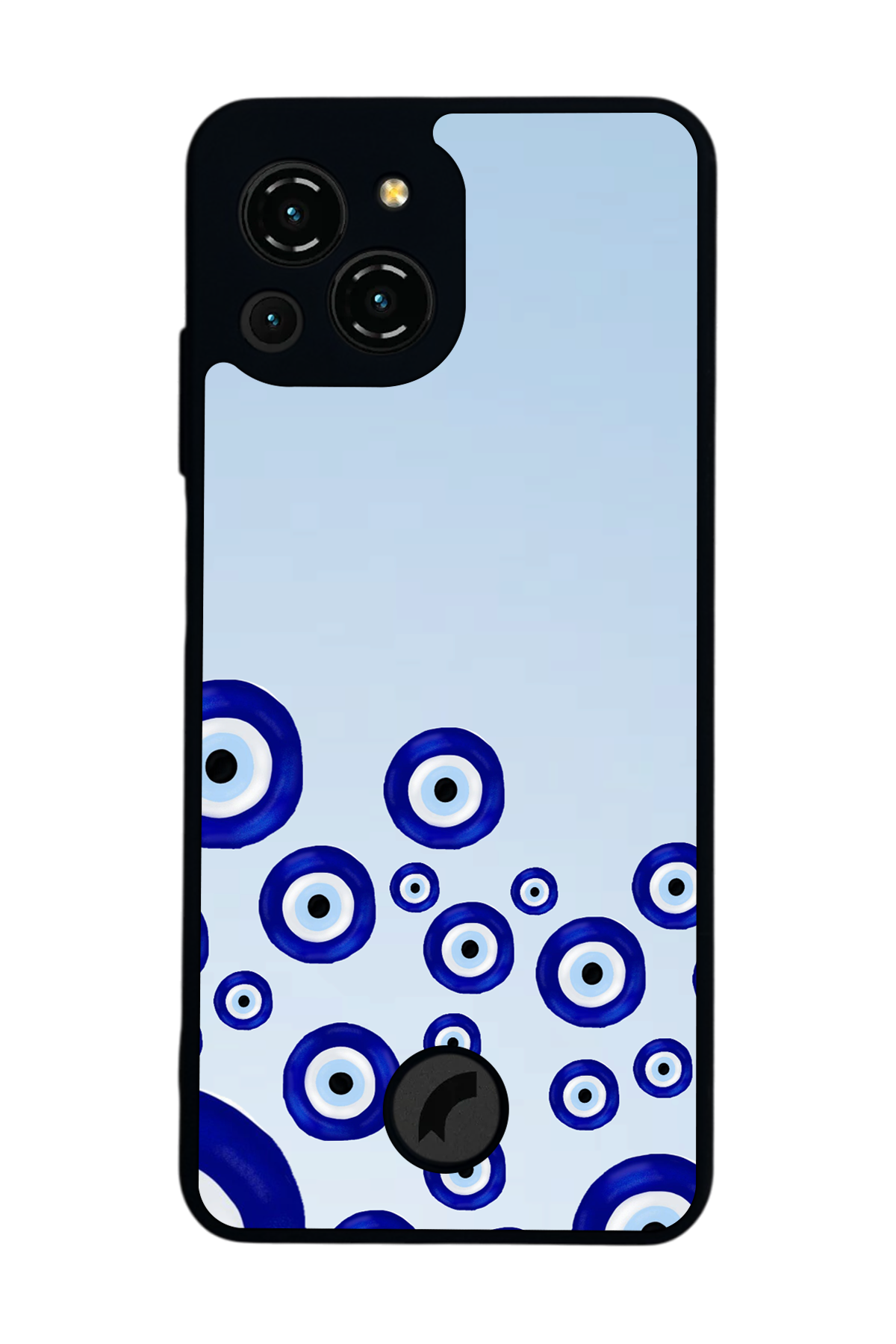 Reeder S23 Pro Max Uyumlu Nazar Tasarımlı Glossy Premium Kılıf