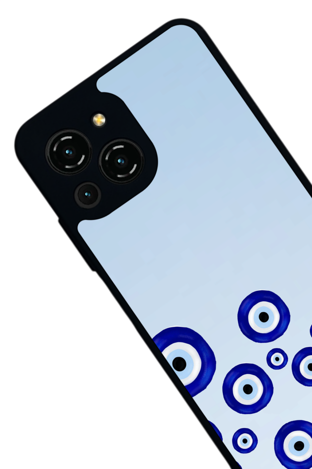 Reeder S23 Pro Max Uyumlu Nazar Tasarımlı Glossy Premium Kılıf