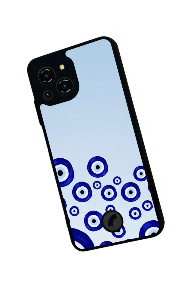 Reeder S23 Pro Max Uyumlu Nazar Tasarımlı Glossy Premium Kılıf