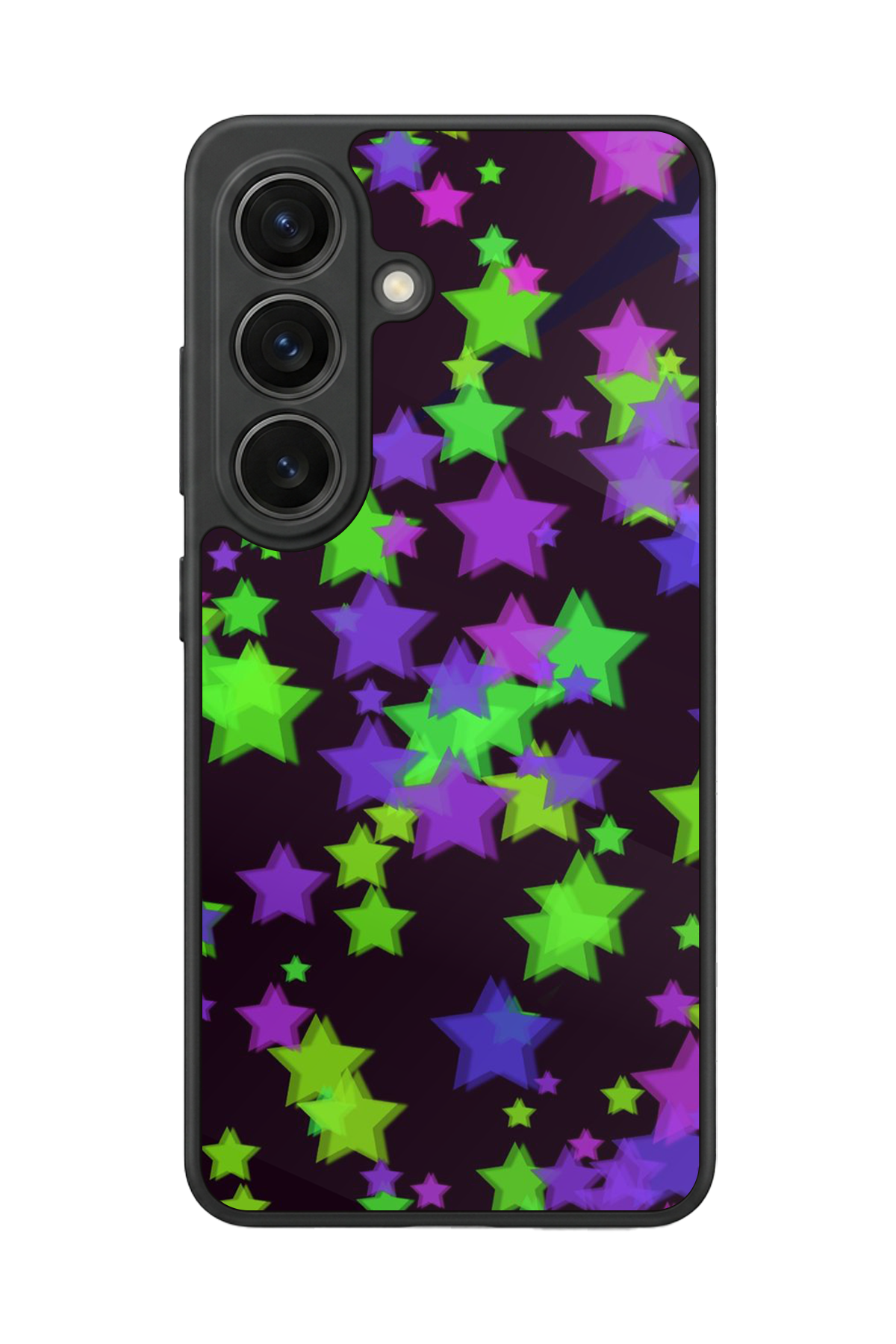 Samsung Galaxy S26 Uyumlu Retro Yildizlar Tasarımlı Glossy Premium Kılıf