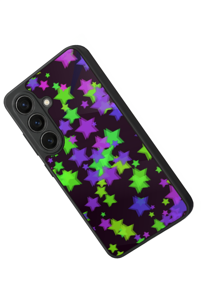 Samsung Galaxy S26 Uyumlu Retro Yildizlar Tasarımlı Glossy Premium Kılıf