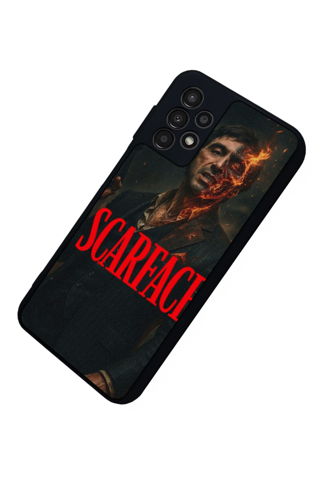Samsung Galaxy A23 Uyumlu Scarface Tasarımlı Glossy Premium Kılıf