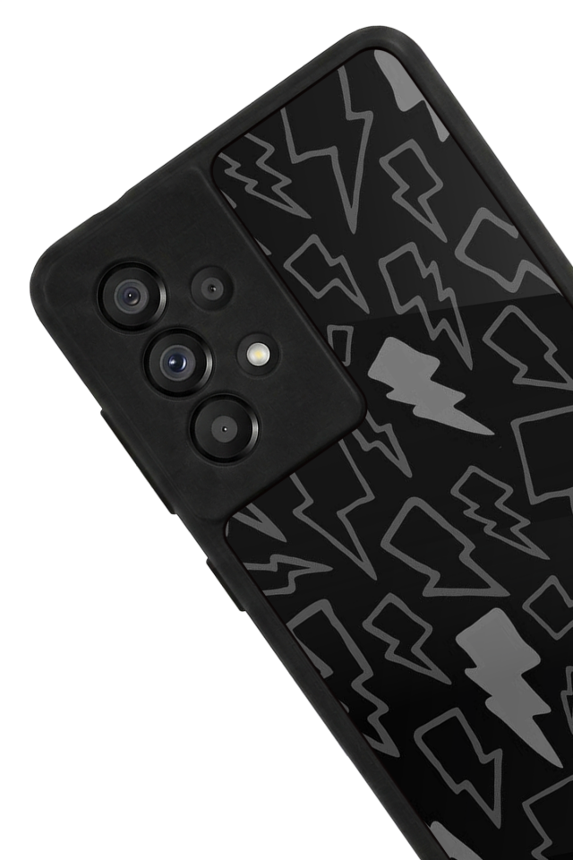 Samsung Galaxy A73 Uyumlu Simsek Tasarımlı Glossy Premium Kılıf