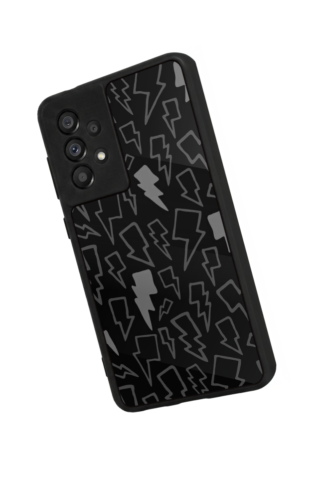 Samsung Galaxy A73 Uyumlu Simsek Tasarımlı Glossy Premium Kılıf