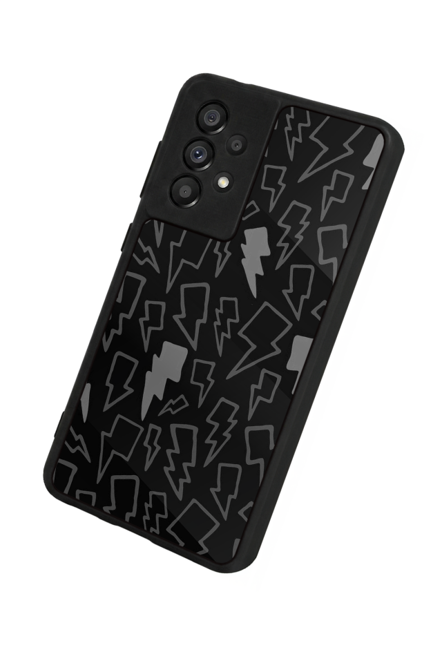 Samsung Galaxy A73 Uyumlu Simsek Tasarımlı Glossy Premium Kılıf