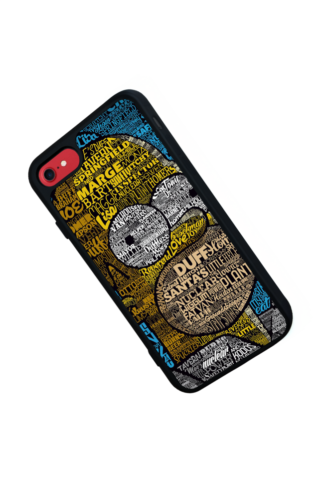 iPhone 8 Uyumlu The Simpsons Tasarımlı Glossy Premium Kılıf