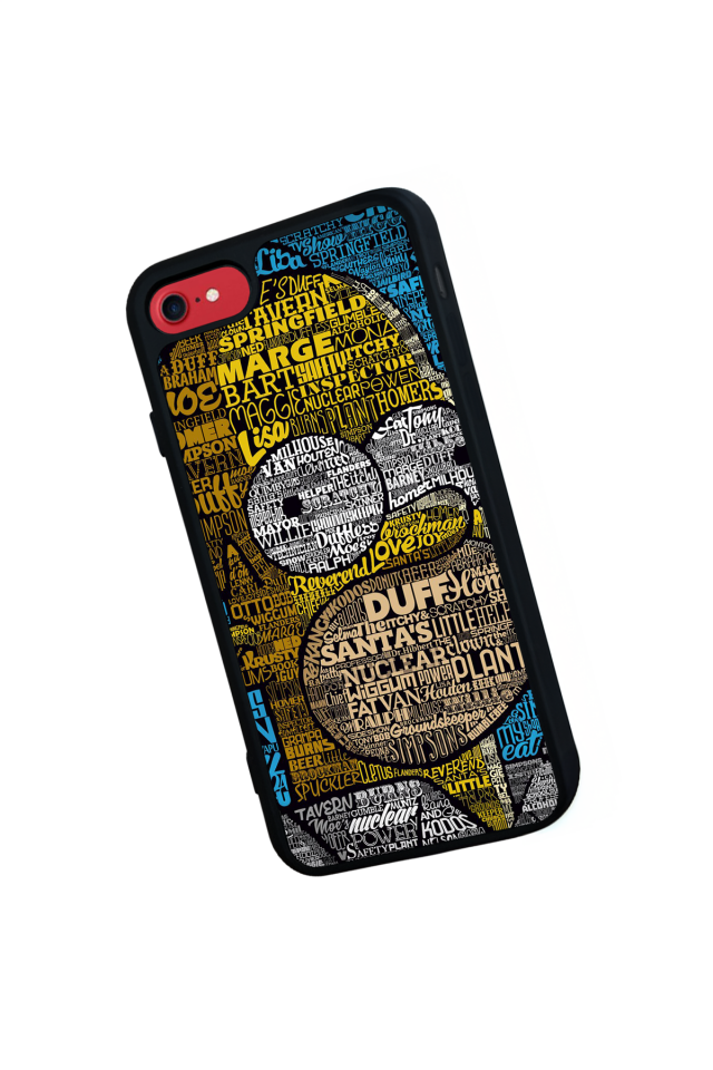 iPhone 8 Uyumlu The Simpsons Tasarımlı Glossy Premium Kılıf