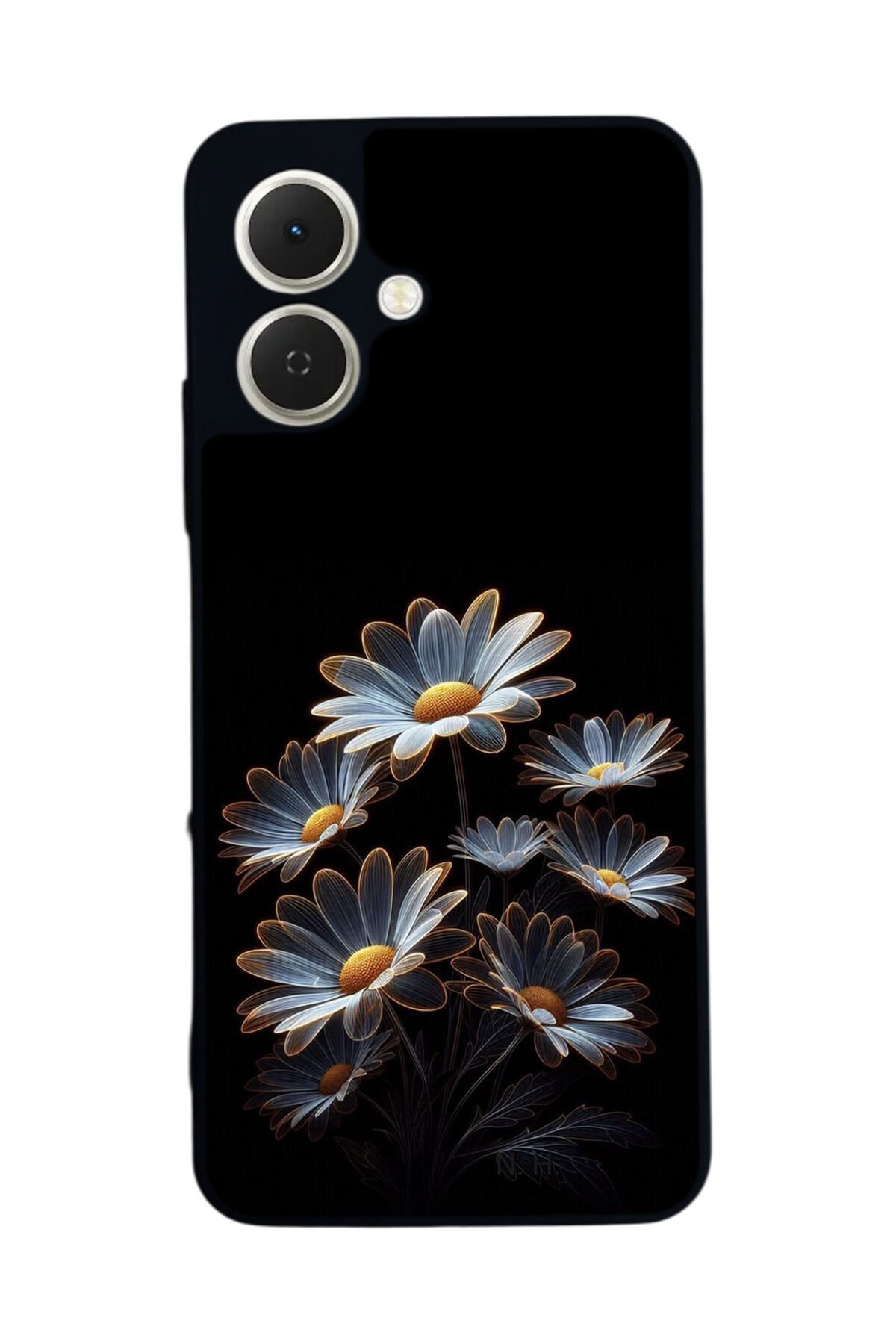 Tecno Spark GO 2 Uyumlu Cicek Tasarımlı Glossy Premium Kılıf