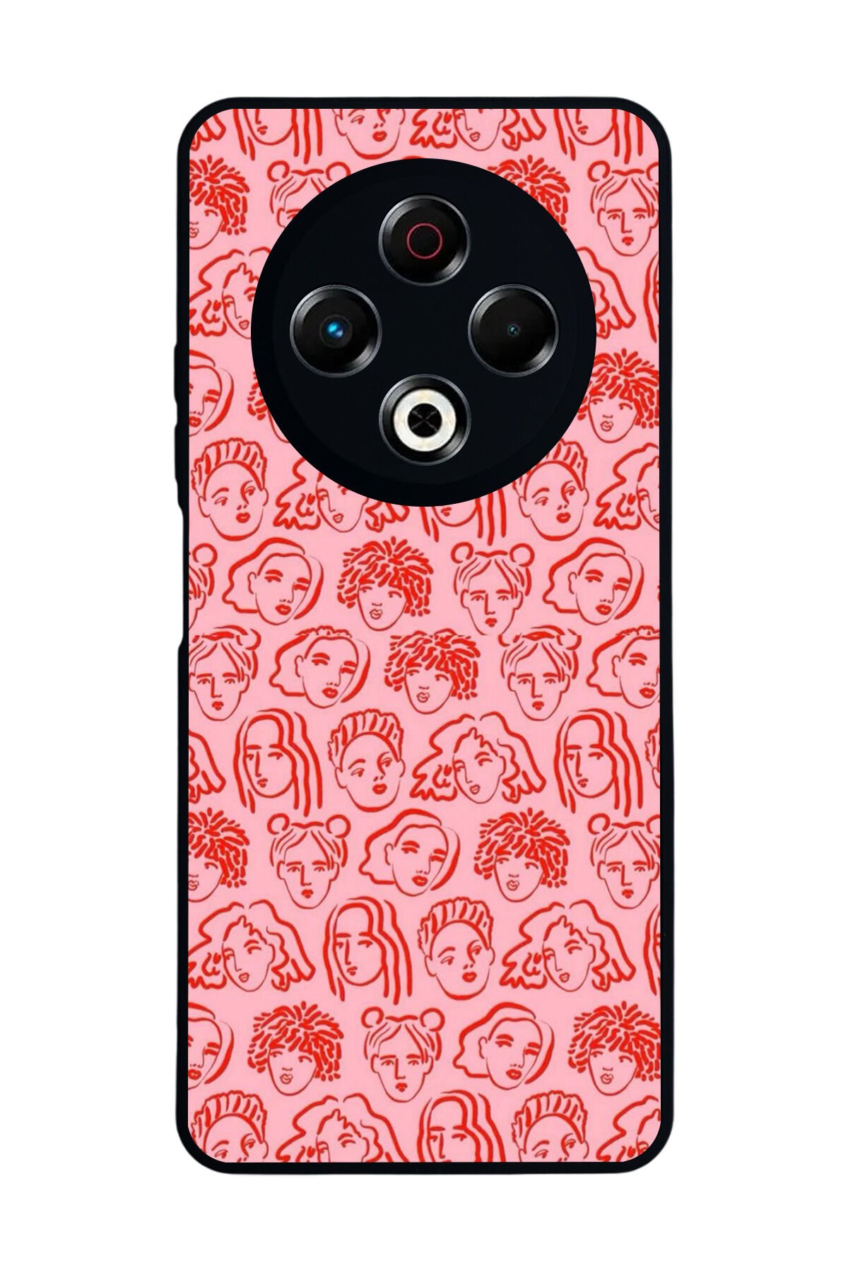 Tecno Spark 30 Uyumlu Line Art Tasarımlı Glossy Premium Kılıf