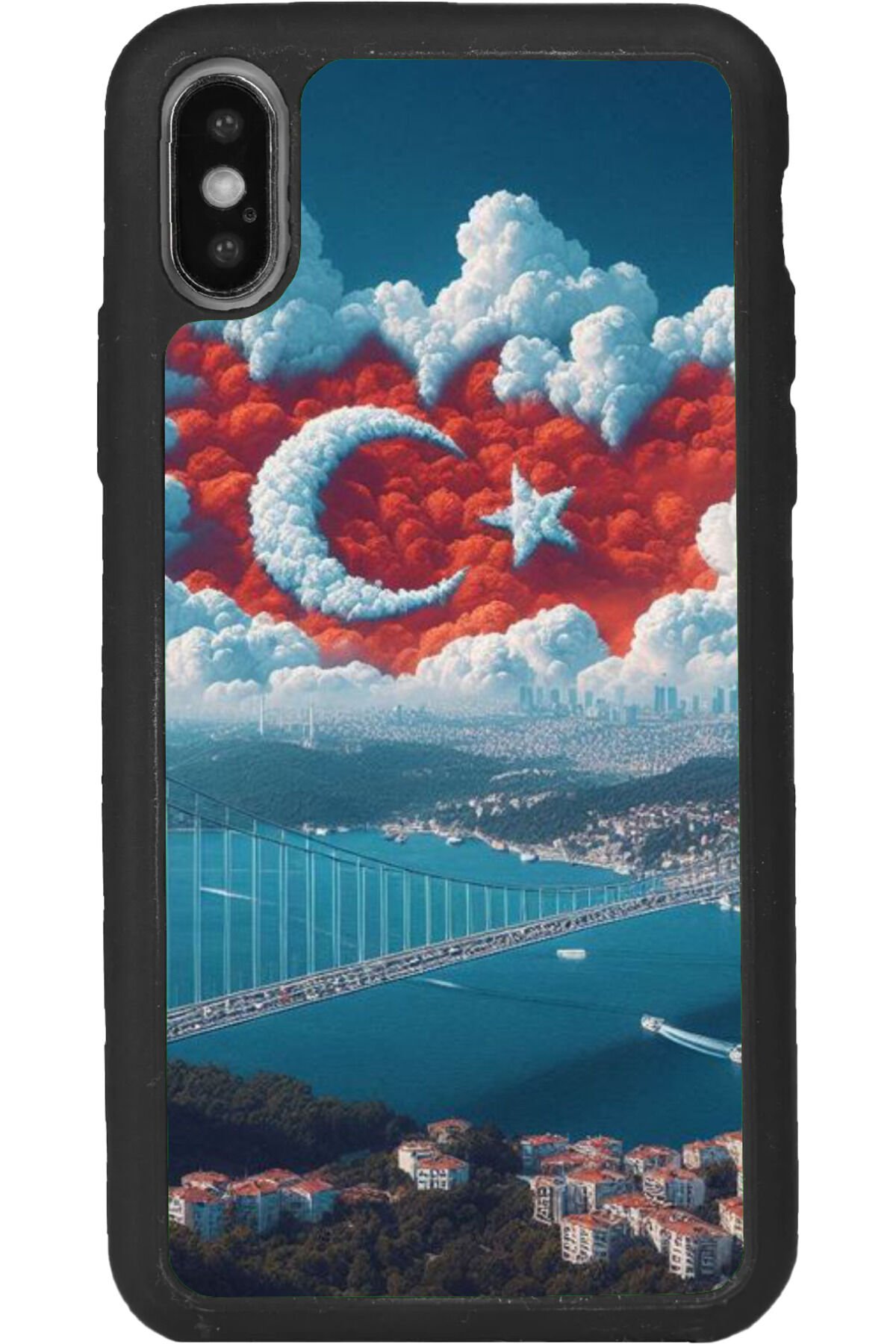 iPhone XS Max Uyumlu Mat Siyah uyumlu Kılıf – Yumuşak Silikon, Koruyucu, Şok Emici Kapak