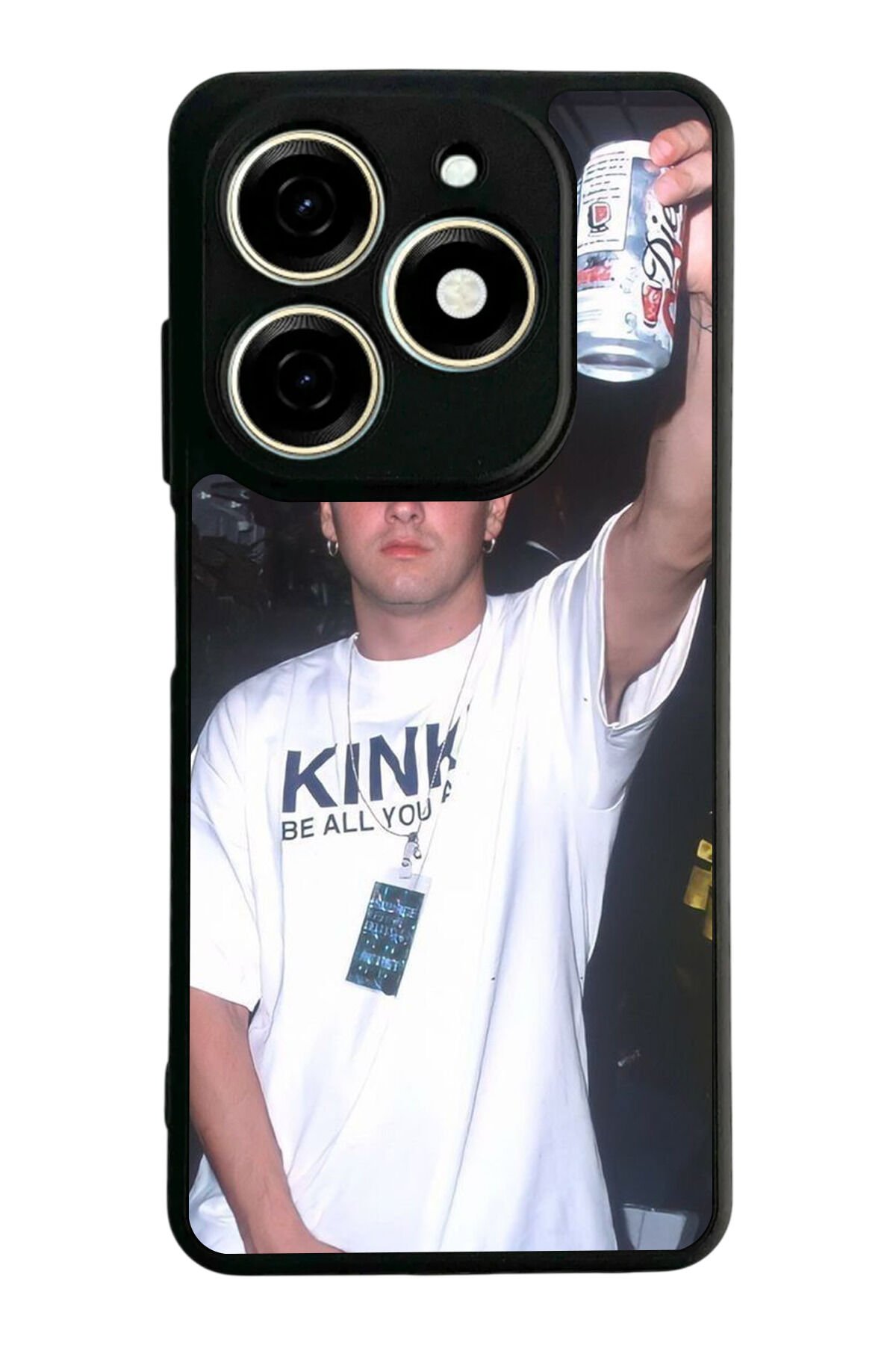 Infınıx Smart 8 Pro Uyumlu Eminem Tasarımlı Glossy Premium Kılıf