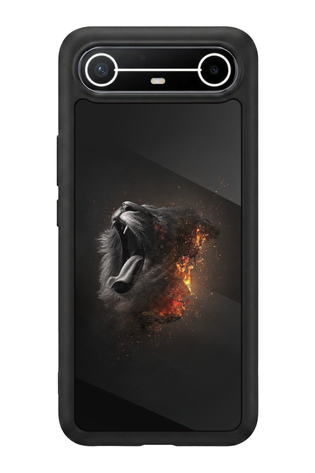 Tecno Spark Slim 5G Uyumlu Aslan Tasarımlı Glossy Premium Kılıf