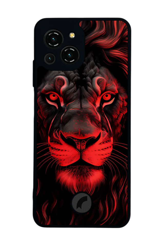 Reeder S23 Pro Max Uyumlu Aslan Tasarımlı Glossy Premium Kılıf