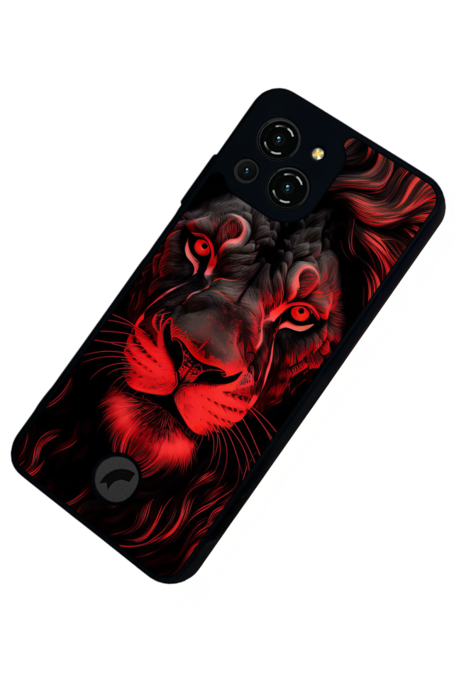 Reeder S23 Pro Max Uyumlu Aslan Tasarımlı Glossy Premium Kılıf