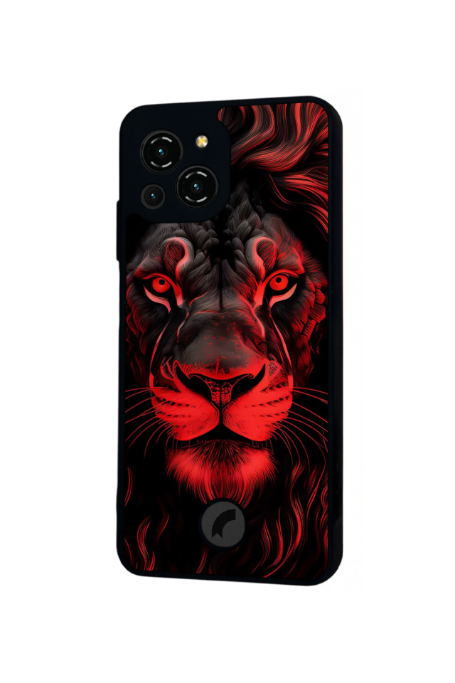 Reeder S23 Pro Max Uyumlu Aslan Tasarımlı Glossy Premium Kılıf