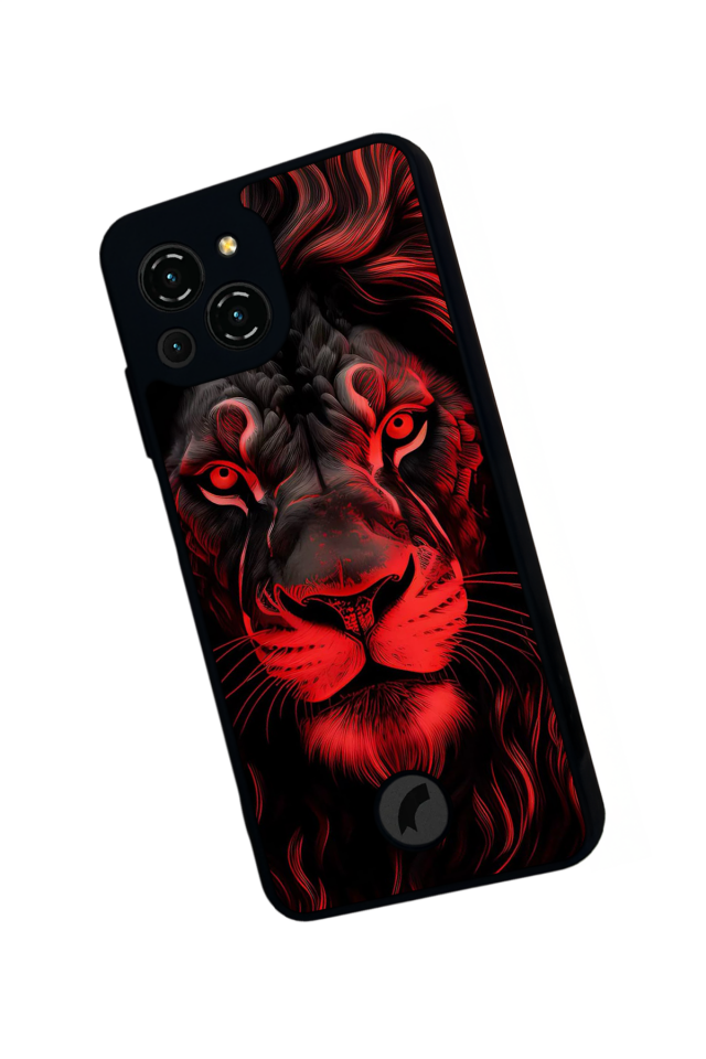 Reeder S23 Pro Max Uyumlu Aslan Tasarımlı Glossy Premium Kılıf