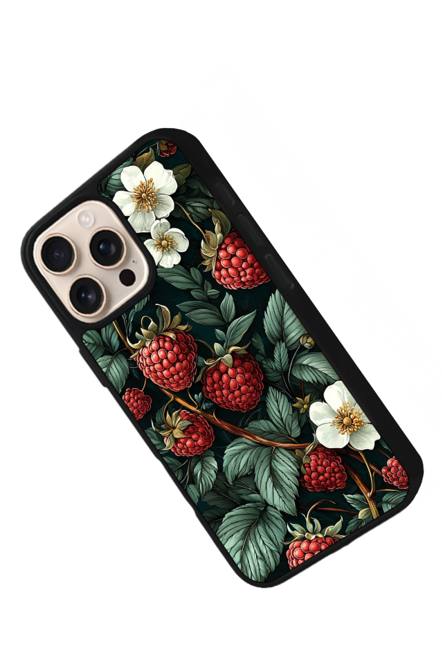 iPhone 14 Pro Max Uyumlu Botanik Tasarımlı Glossy Premium Kılıf