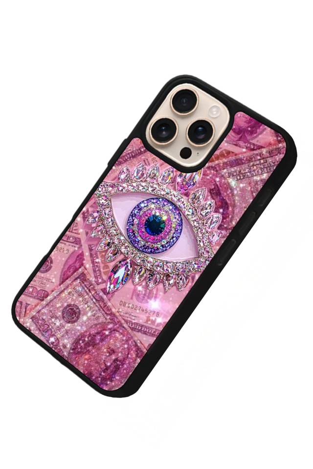 iPhone 16 Pro Max Uyumlu Göz Tasarımlı Glossy Premium Kılıf