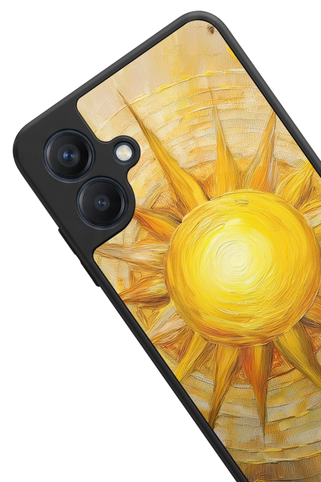 Samsung Galaxy A07 Uyumlu Güneş Tasarımlı Glossy Premium Kılıf