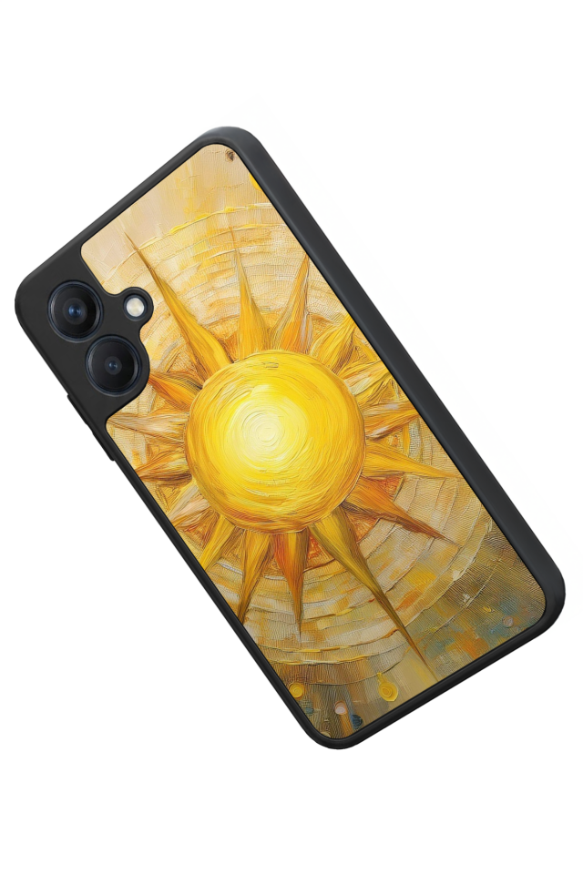 Samsung Galaxy A07 Uyumlu Güneş Tasarımlı Glossy Premium Kılıf