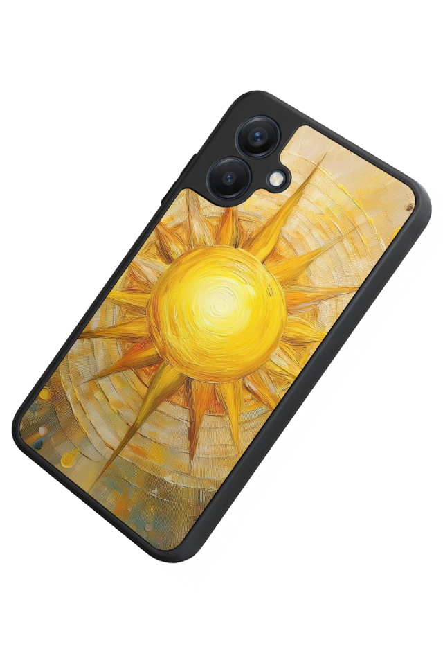 Samsung Galaxy A07 Uyumlu Güneş Tasarımlı Glossy Premium Kılıf