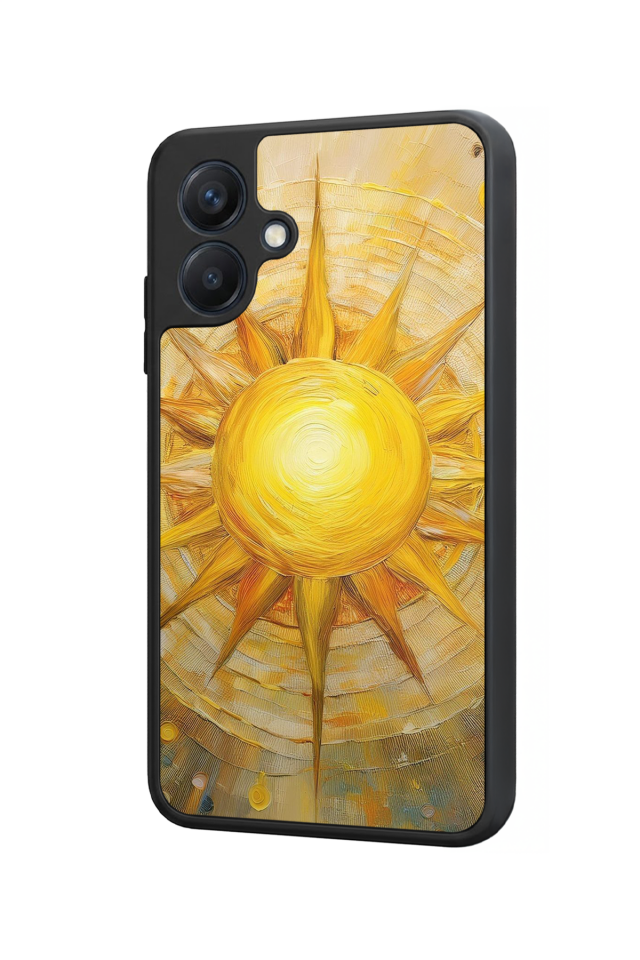 Samsung Galaxy A07 Uyumlu Güneş Tasarımlı Glossy Premium Kılıf