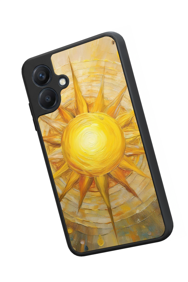 Samsung Galaxy A07 Uyumlu Güneş Tasarımlı Glossy Premium Kılıf