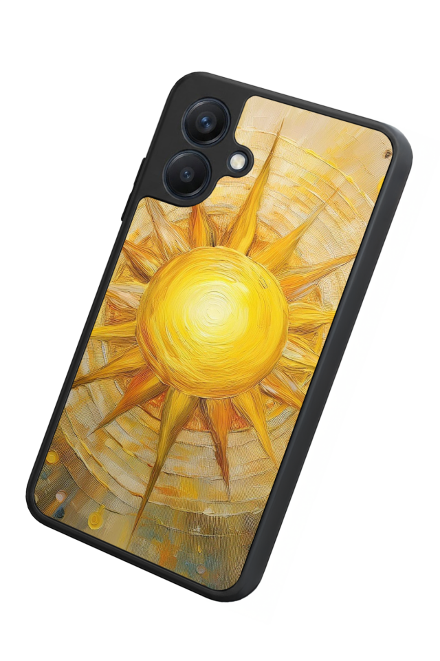 Samsung Galaxy A07 Uyumlu Güneş Tasarımlı Glossy Premium Kılıf