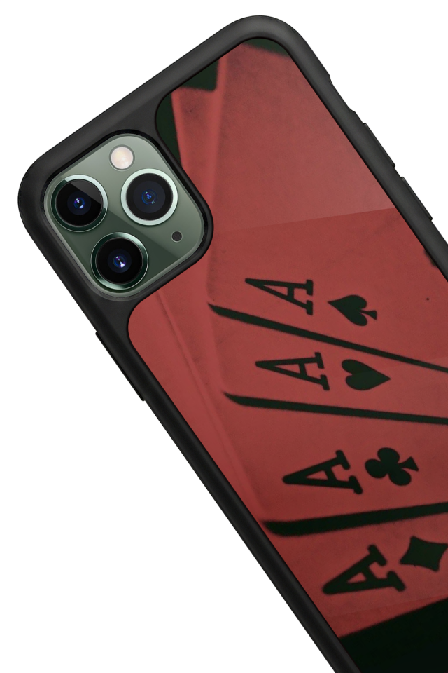 iPhone 11 Pro Uyumlu Kart Tasarımlı Glossy Premium Kılıf