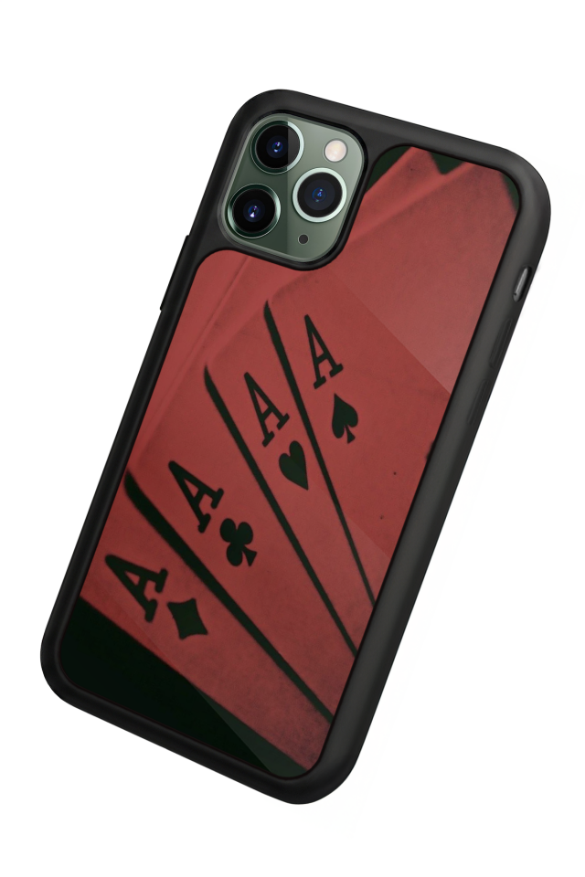 iPhone 11 Pro Uyumlu Kart Tasarımlı Glossy Premium Kılıf